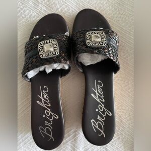 Beautiful Brighton wedged sandals, excellent condition worn once.